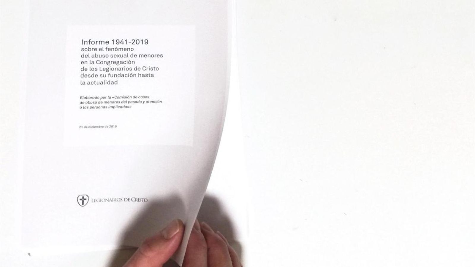 Informe 1941-2019 sobre el fenomen de l'abús sexual de menors en la Congregació dels Legionaris de Crist des de la seua fundació fins a l'actualitat