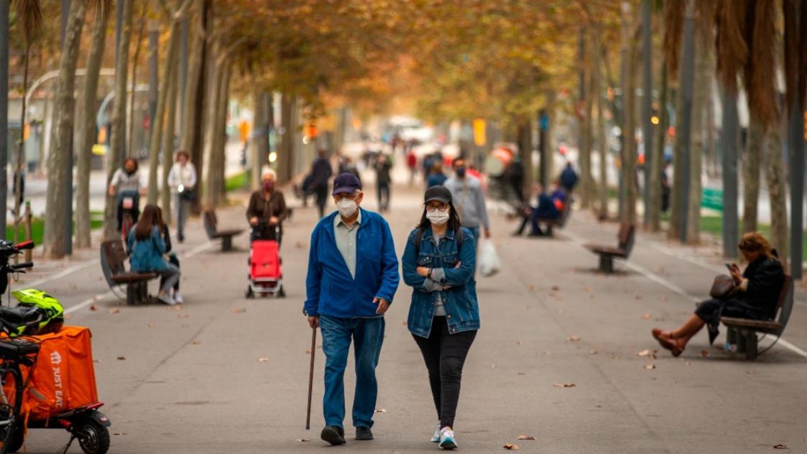 Vista de Diagonal de Barcelona, aquest dimarts.