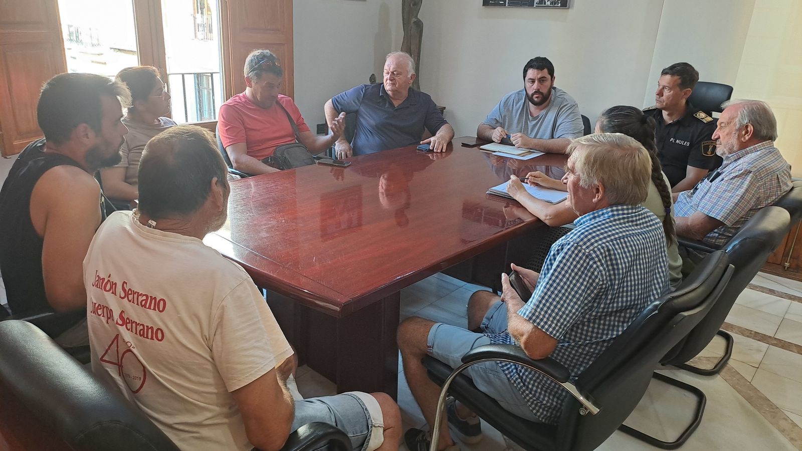 Reunió amb els representants d'agricultors