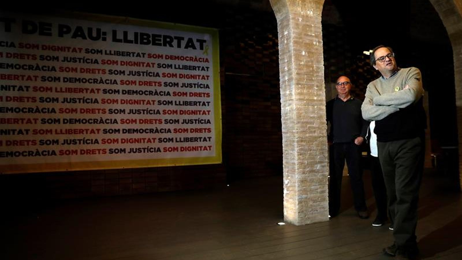 Quim Torra en el barri de Sarrià