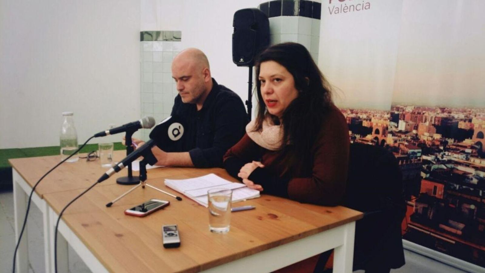 Jaume Monfort i Lídia Montero durant la roda de premsa