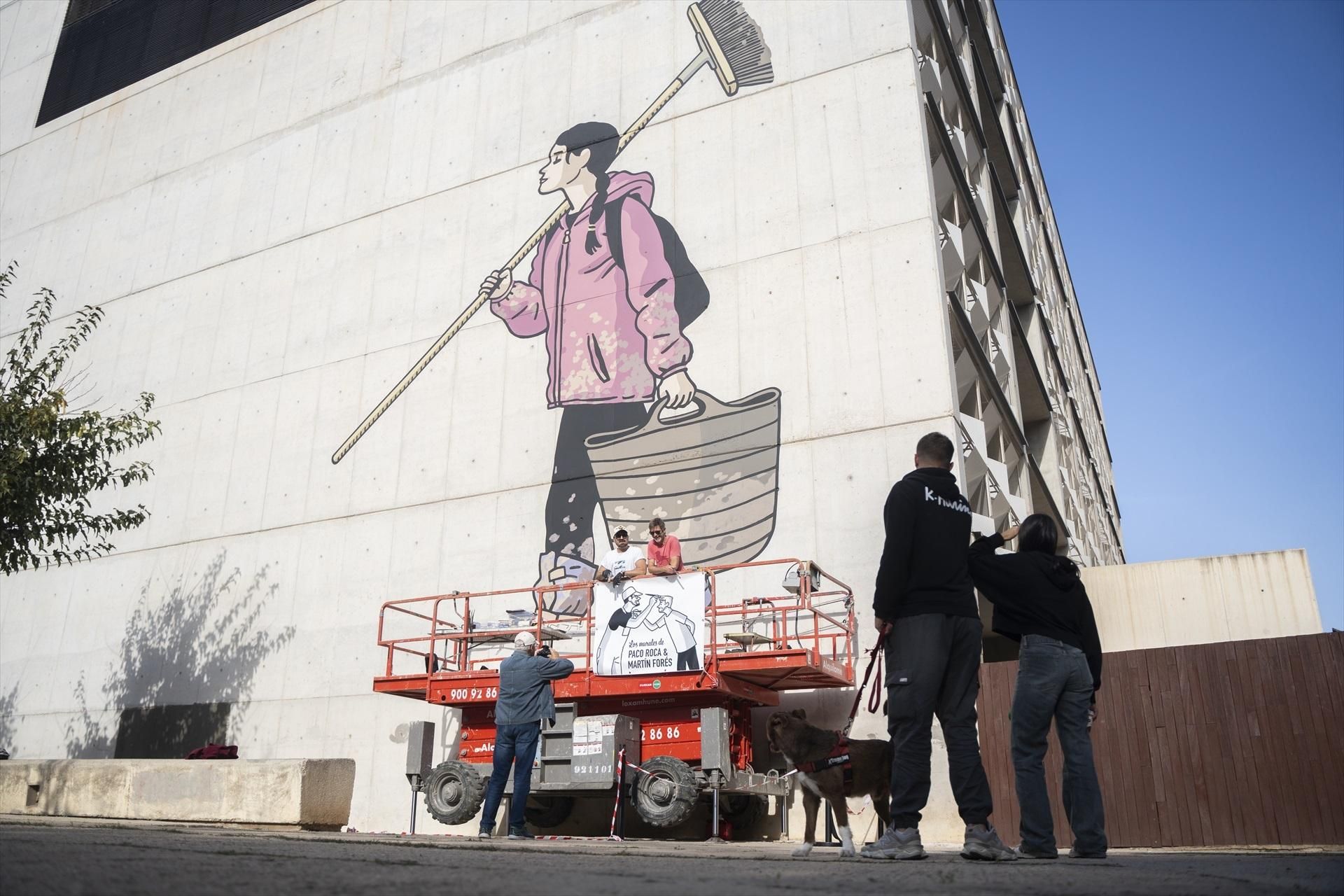 El mural que homenatja el voluntariat de la DANA, al barri valencià de Sant Marcel·lí El mural que homenatja el voluntariat de la DANA, al barri valencià de Sant Marcel·lí