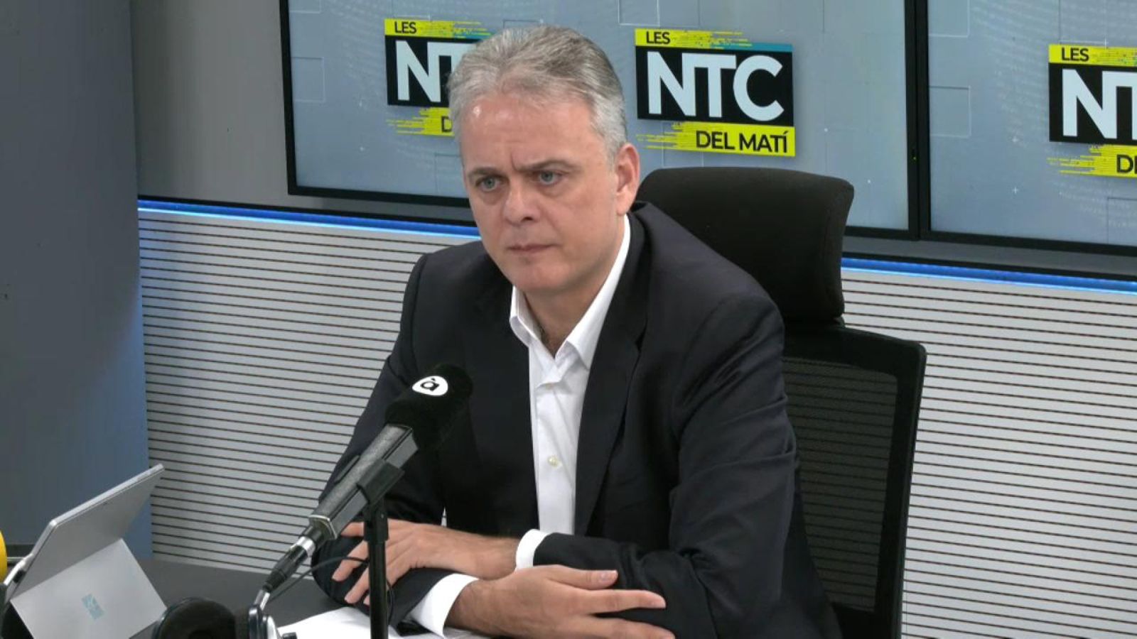 Héctor Illueca durant l'entrevista d'aquest dimecres en 'Les notícies del matí'