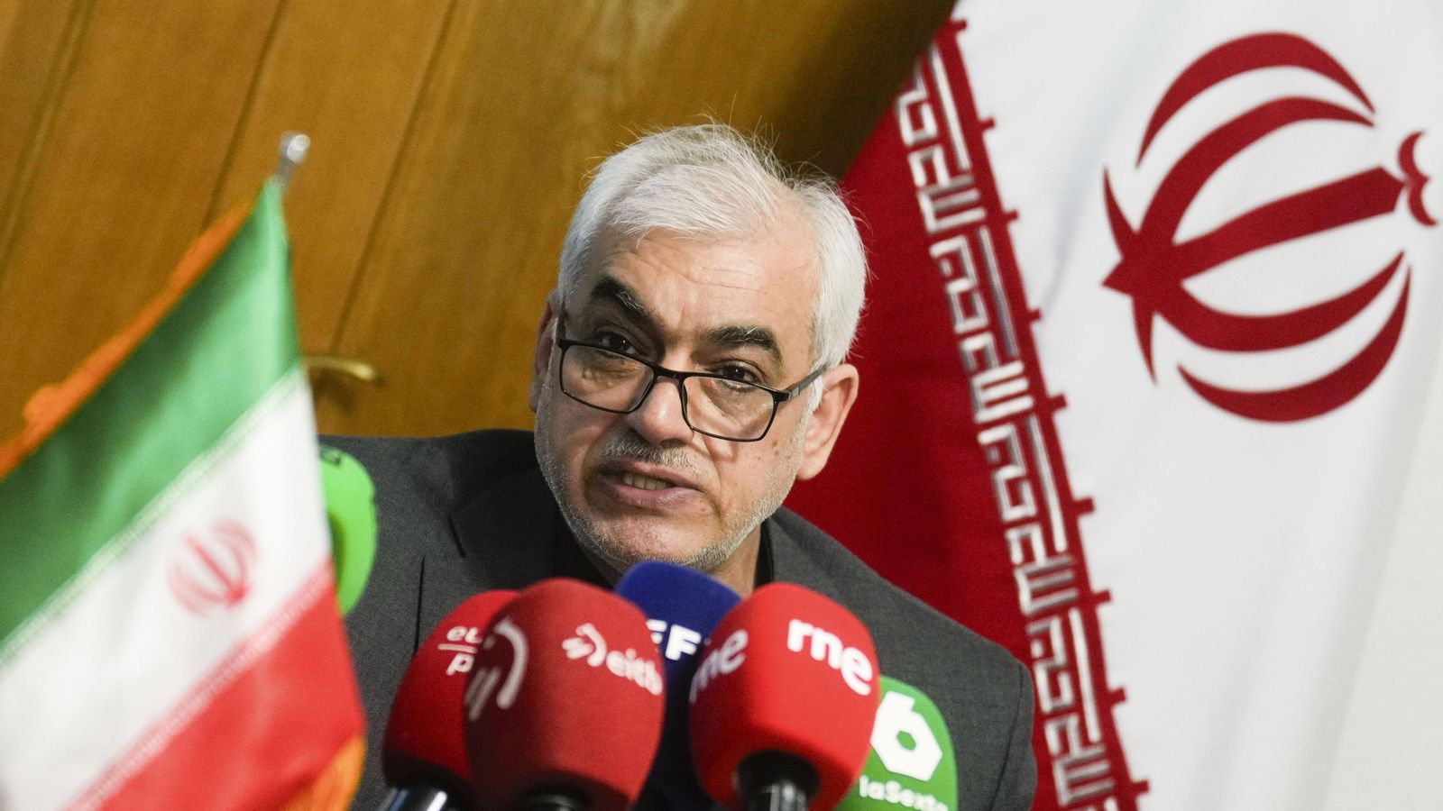 Roda de premsa de l'ambaixador de l'Iran a Espanya