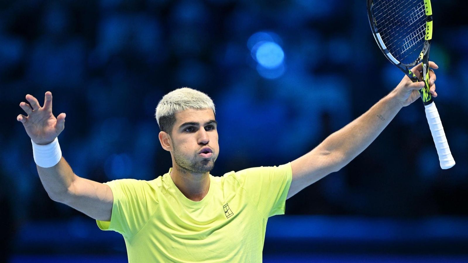 Alcaraz celebra la victòria