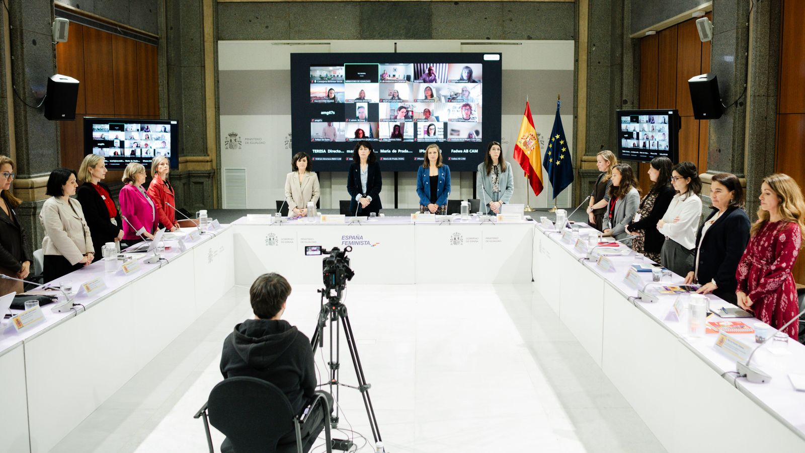 La ministra d'Igualtat, Ana Redondo, presidix el Comité de Crisi del Ministeri d'Igualtat, este dimarts