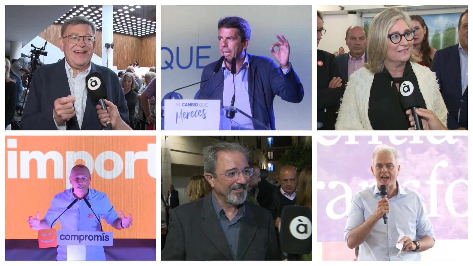 Els candidats i la candidata a presidir la Generalitat donde per tancada la campanya electoral