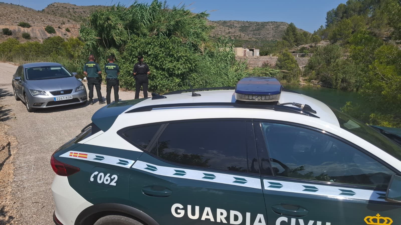 Agents de la Guardia Civil, al lloc dels fets