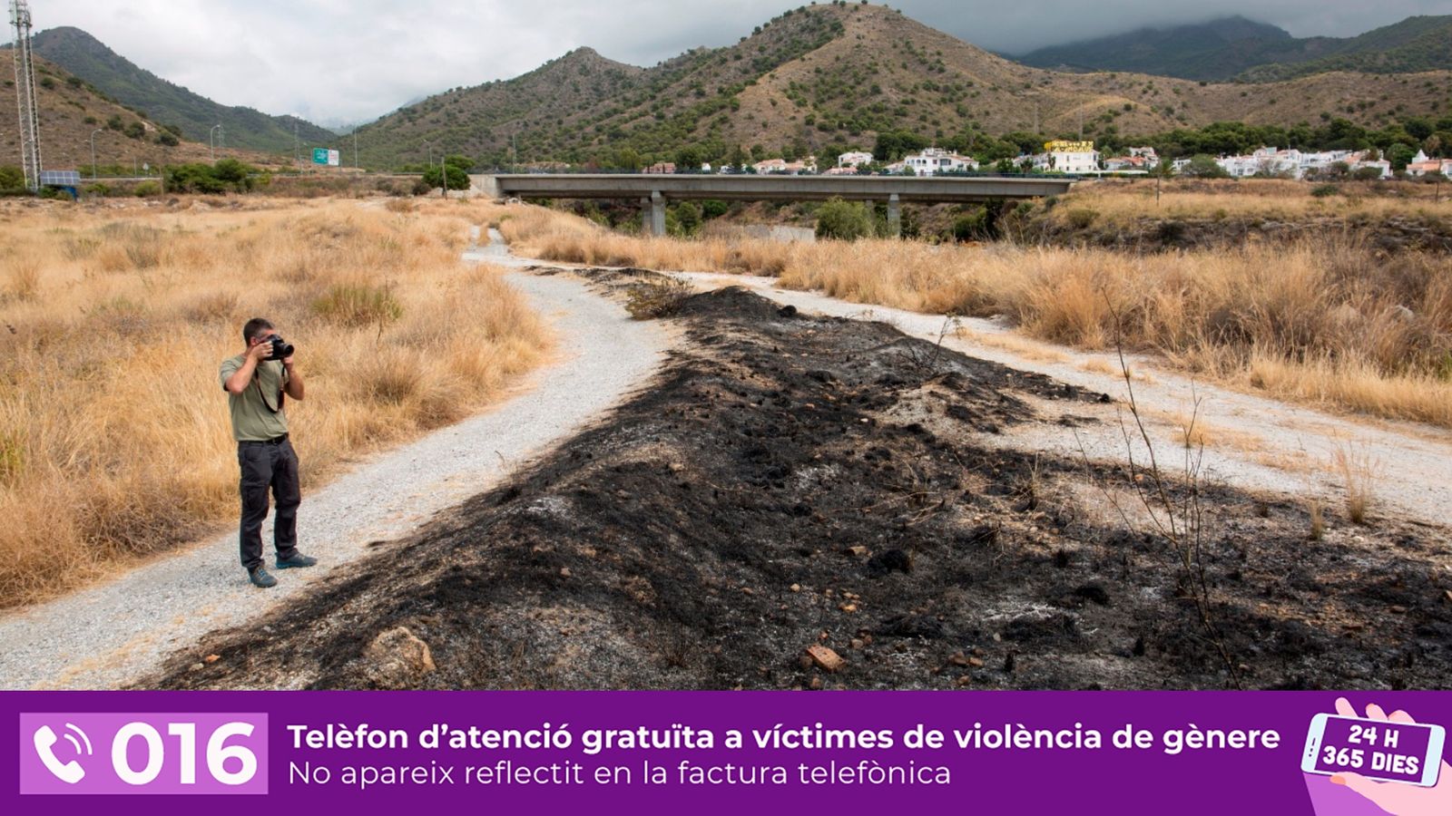 Imatge de la zona on ha aparegut el cadàver de la dona assassinada