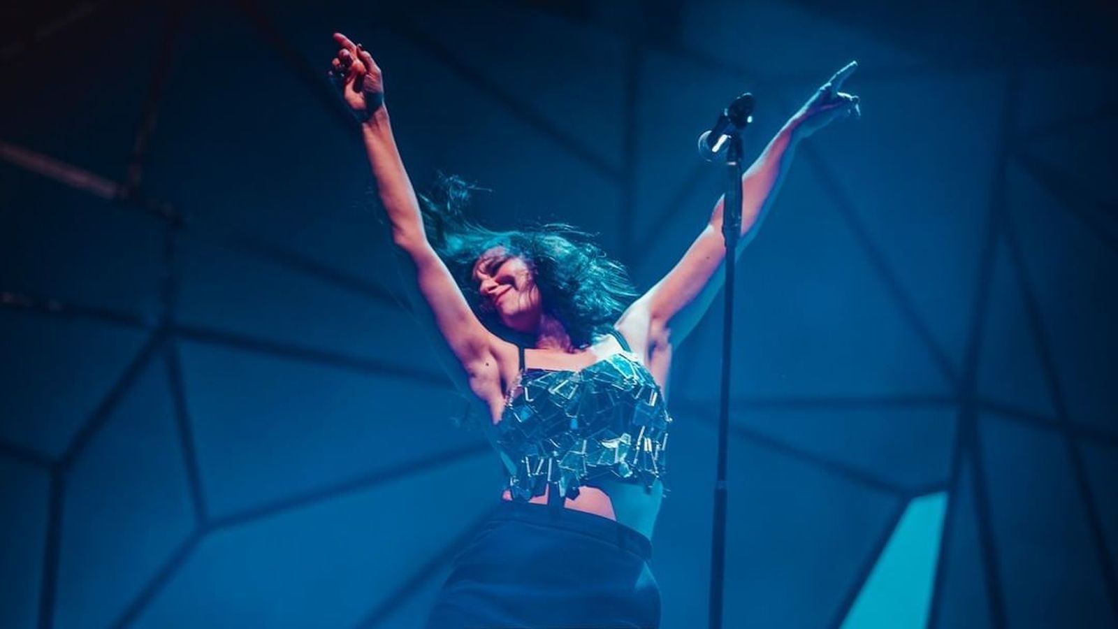 Eva Amaral durant un concert a l'edició de 2021 del Sansan