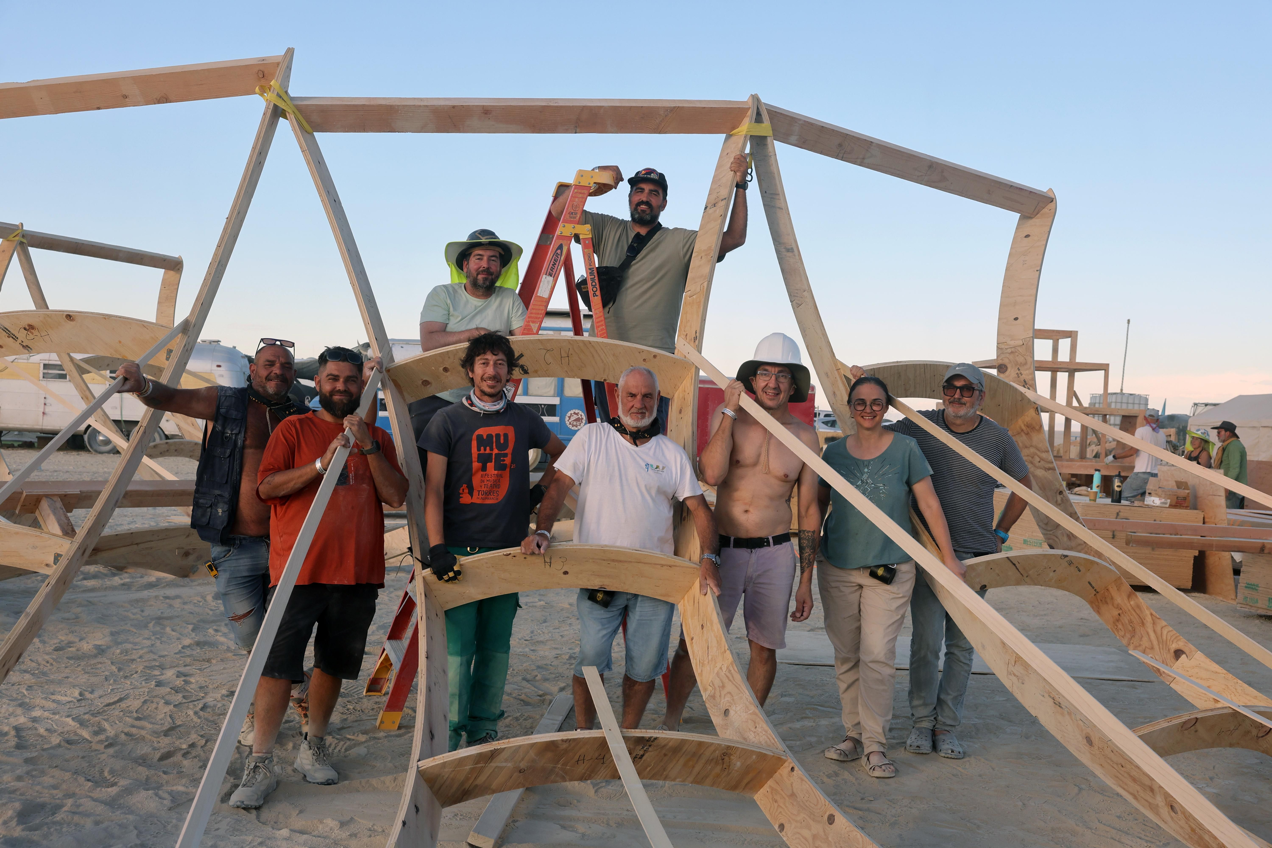 Construcció del Burning Man