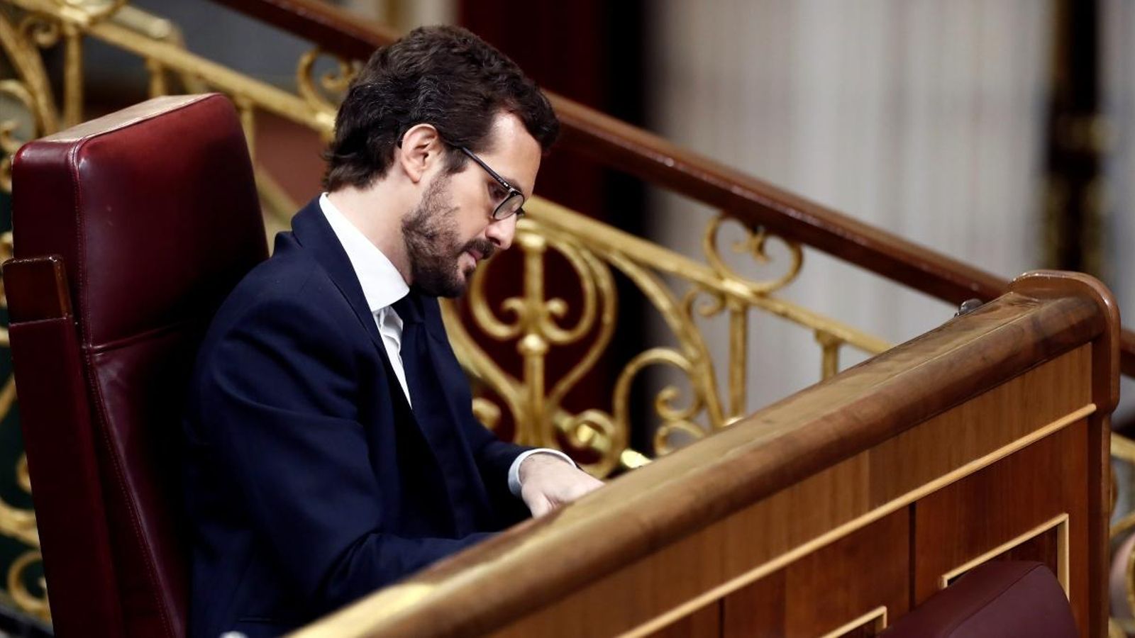 El líder del PP, Pablo Casado, al Congrés dels Diputats