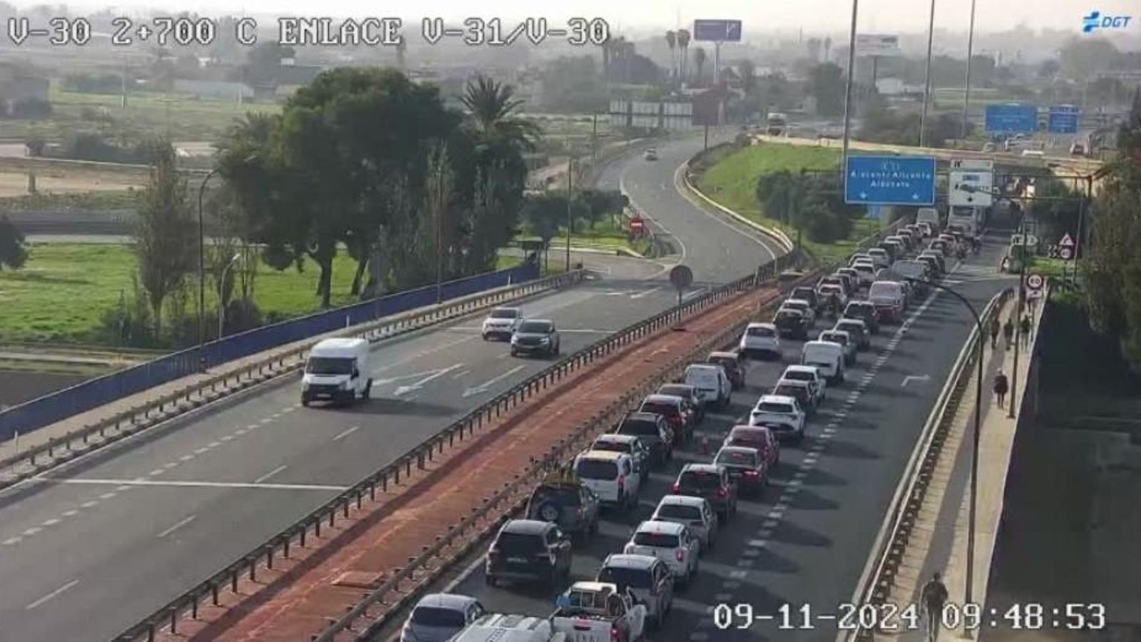 Retencions quilomètriques a la V-30