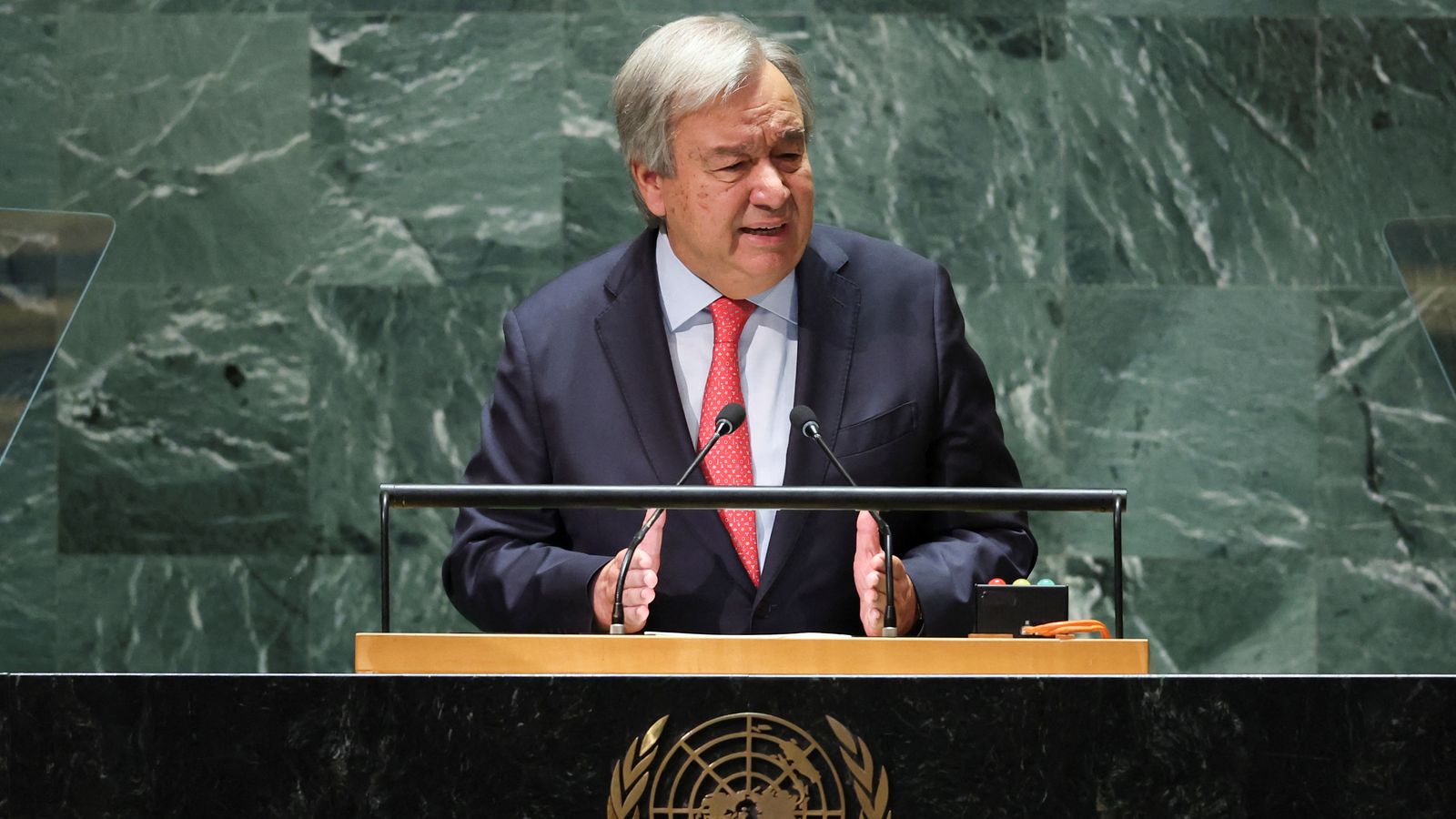 Guterres, en l'assemblea general de les Nacions Unides a Nova York