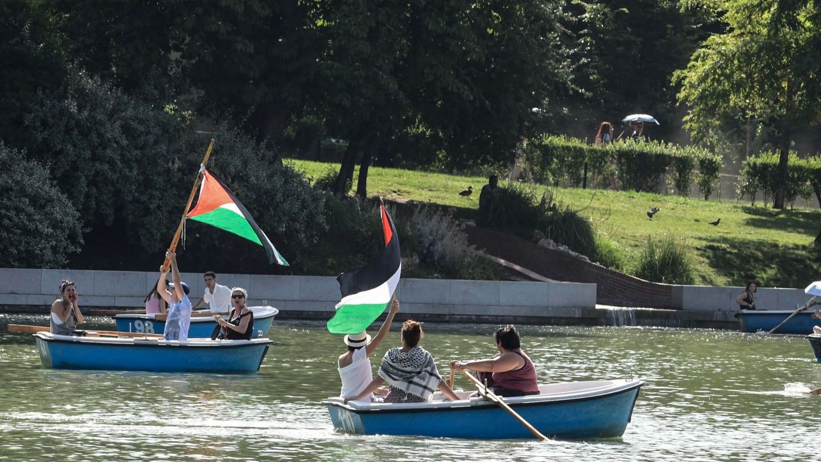 Concentració este dissabte en l'estany del Retiro a Madrid convocada per Acció Internacional del Moviment Global a Gaza