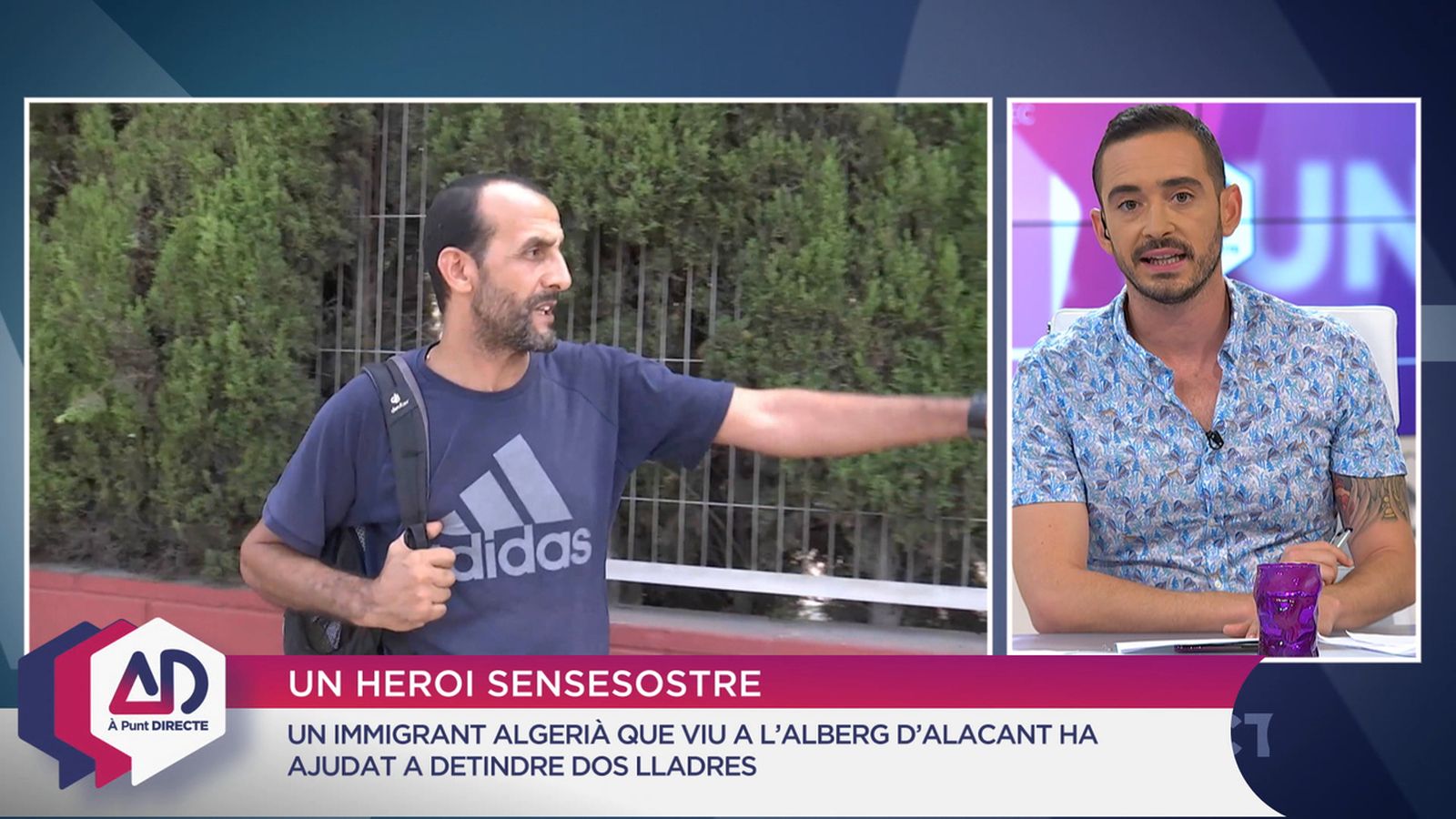 Un immigrant sense sostre va atrapar dos lladres