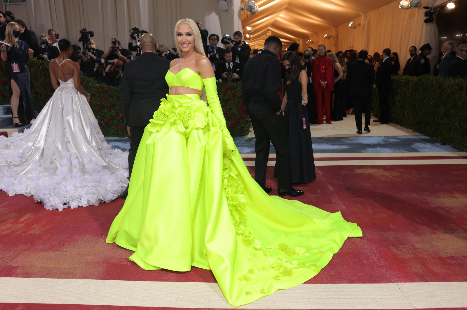 Gwen Stefani amb un vestit de Vera Wang