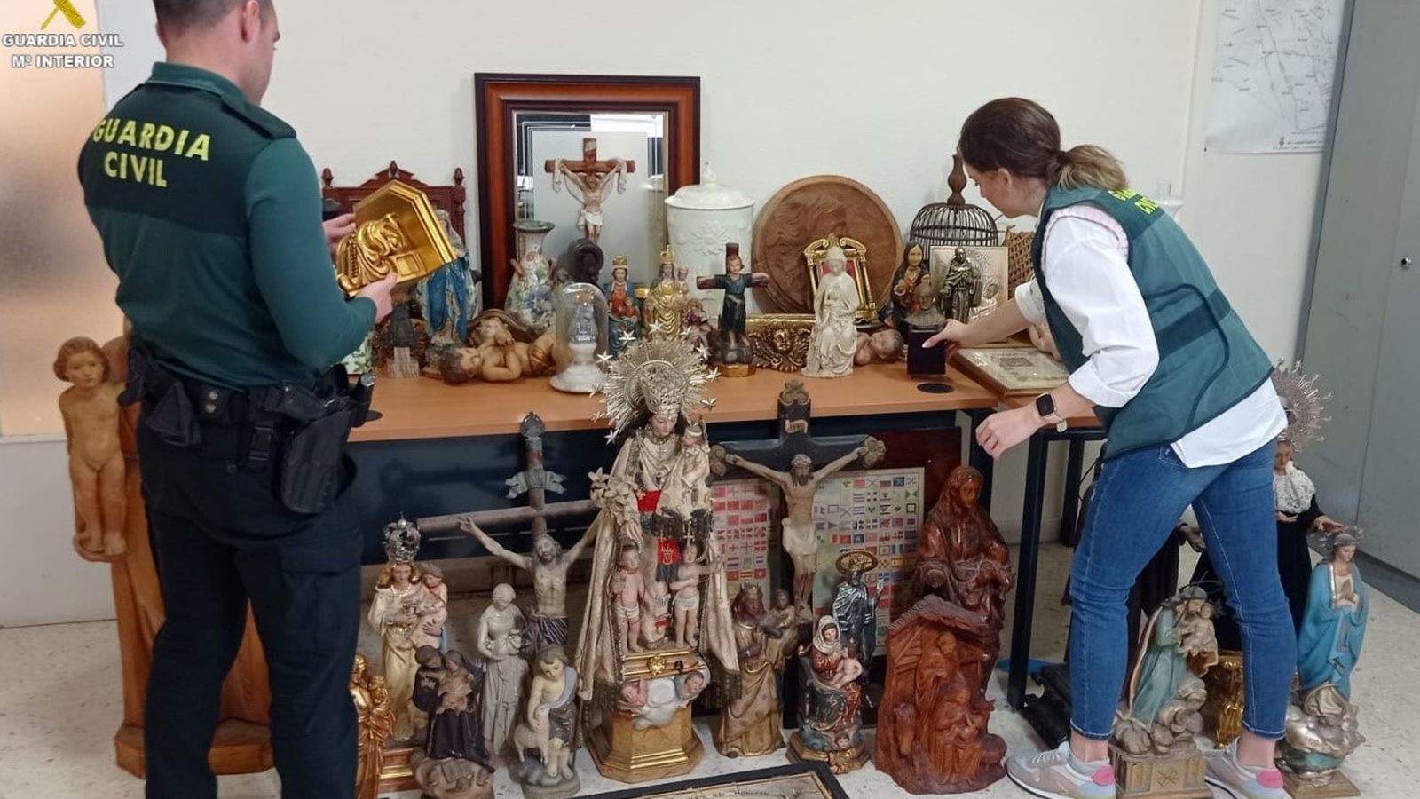 Objectes recuperats per la Guàrdia Civil