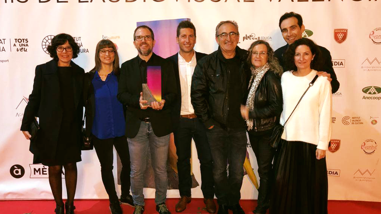 L'equip d'‘Experimento Stuka’, guanyador del Premi al Millor Documental dels Premis de l'Acadèmia Valenciana de l'Audiovisual