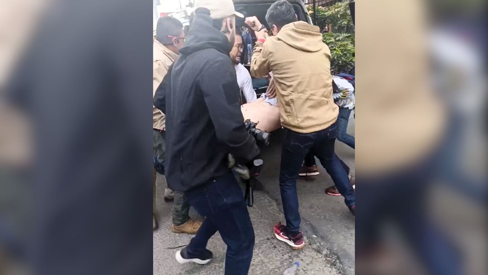 En vídeo, el moment de l'atemptat [contingut sensible]