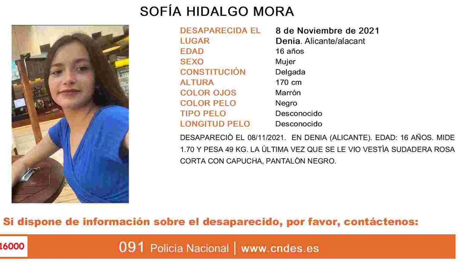 menor desaparguda Dénia