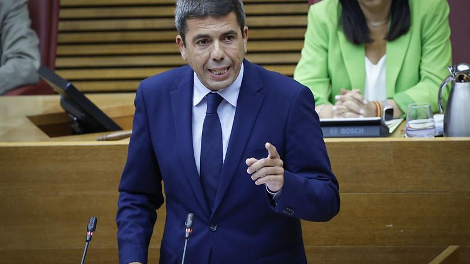 El president de la Generalitat, Carlos Mazón, en el primer debat de política general de la legislatura El cap del Consell al primer debat de política general de la legislatura