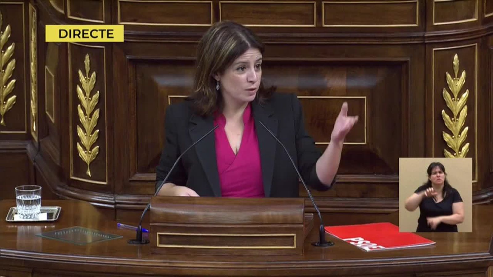 23.07.2019 | Intervenció d\'Adriana Lastra en el debat d\'investidura de Pedro Sánchez