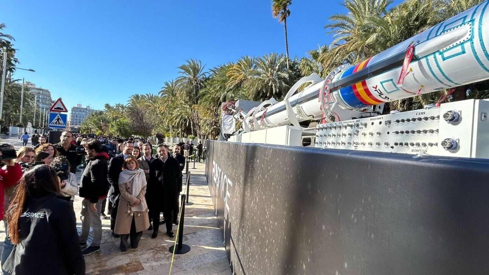 Exposició del coet Miura 1 de PLD Space a Elx