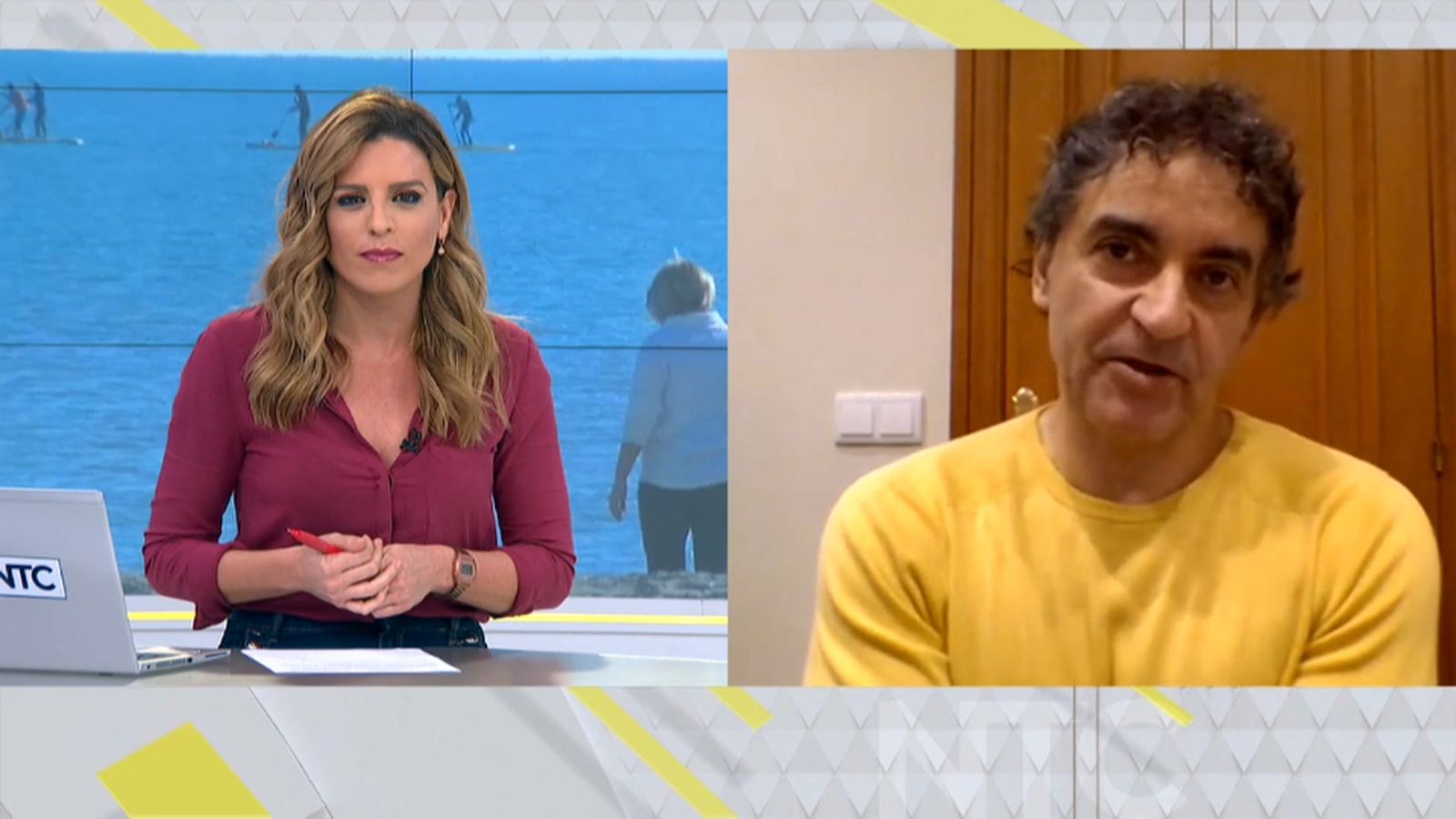 El secretari autonòmic de Turisme de la Generalitat, Francesc Colomer, en una entrevista en À Punt NTC.