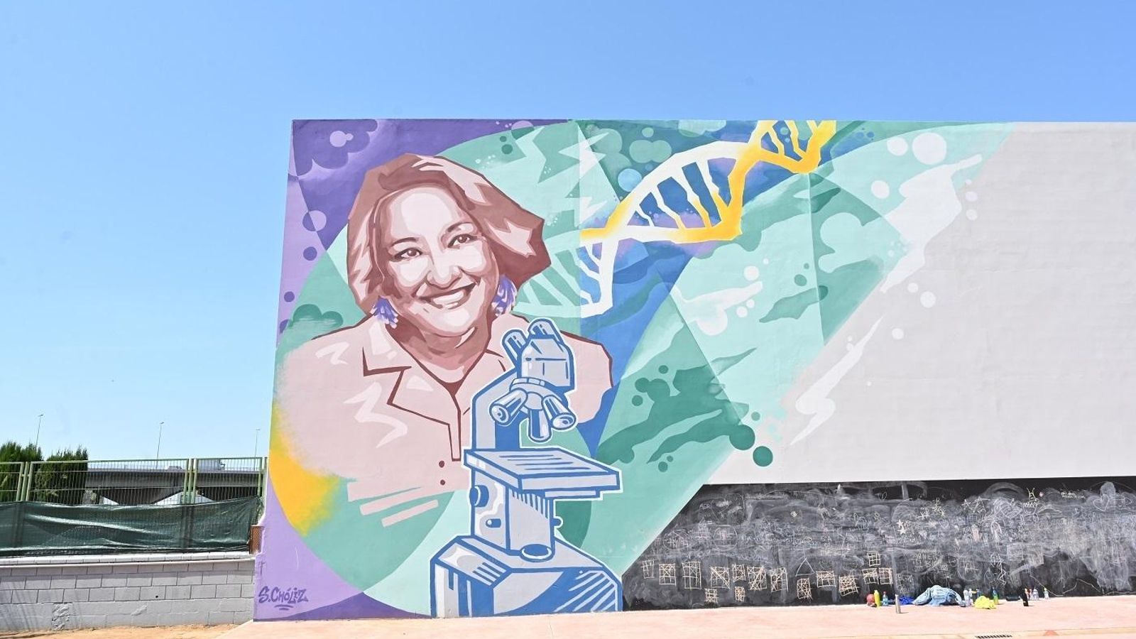 Angela Nieto, protagonista d'un dels murals de 'Dones i ciència'