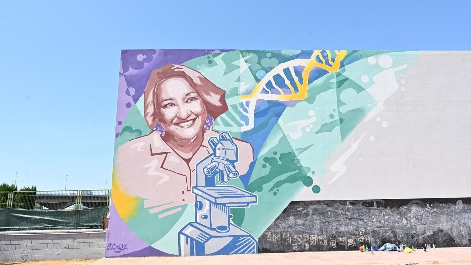 Angela Nieto, protagonista d'un dels murals de 'Dones i ciència'