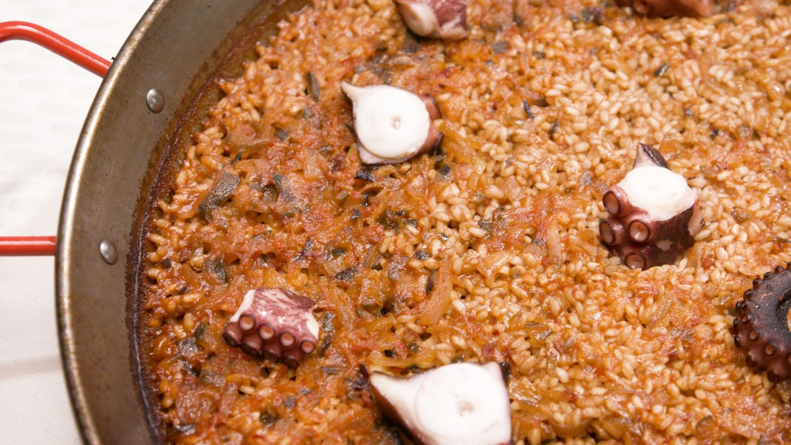 Arròs de polp i sobrassada