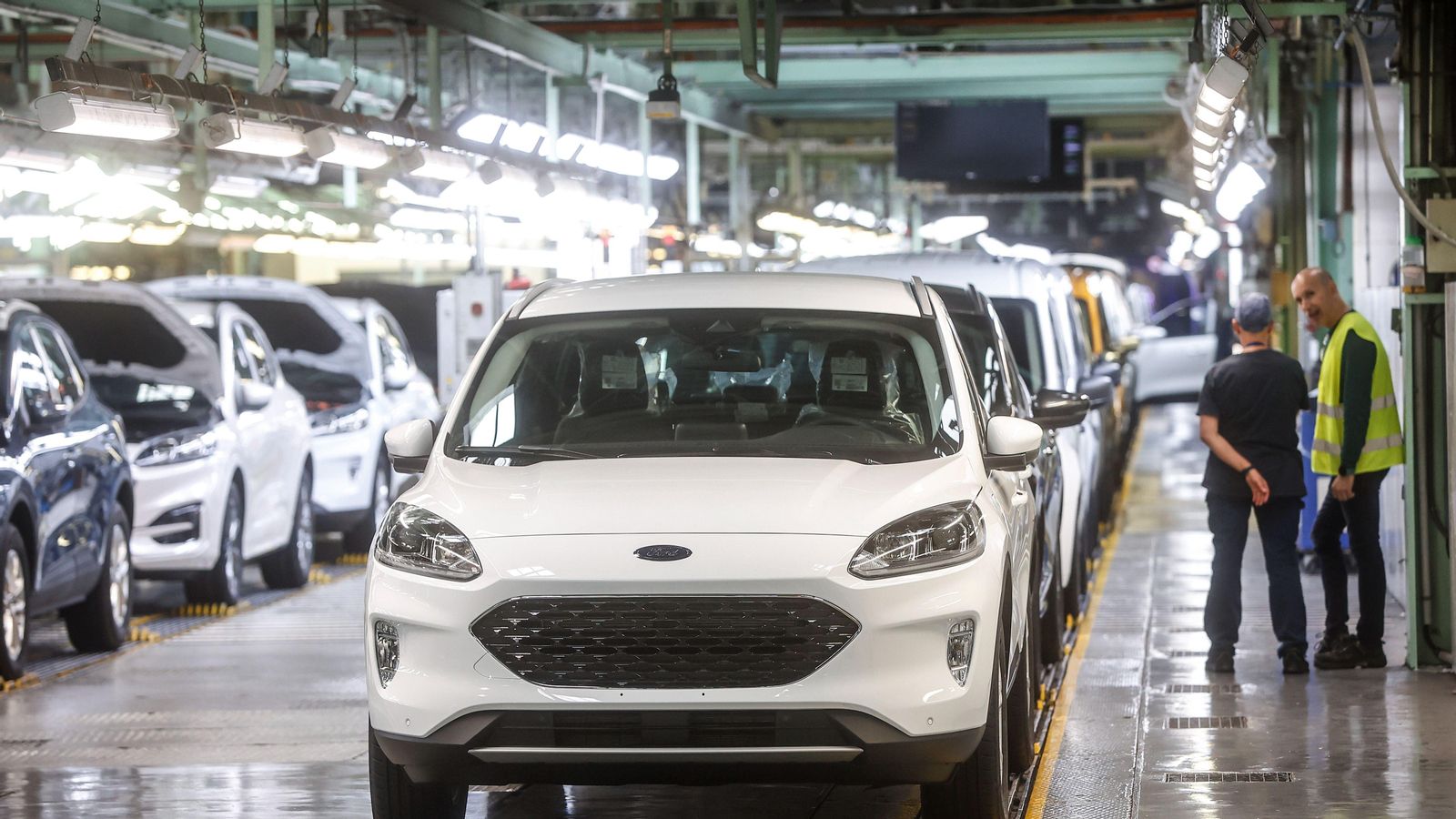 Interior de la planta de vehicles de Ford a Almussafes, en una imatge d'arxiu
