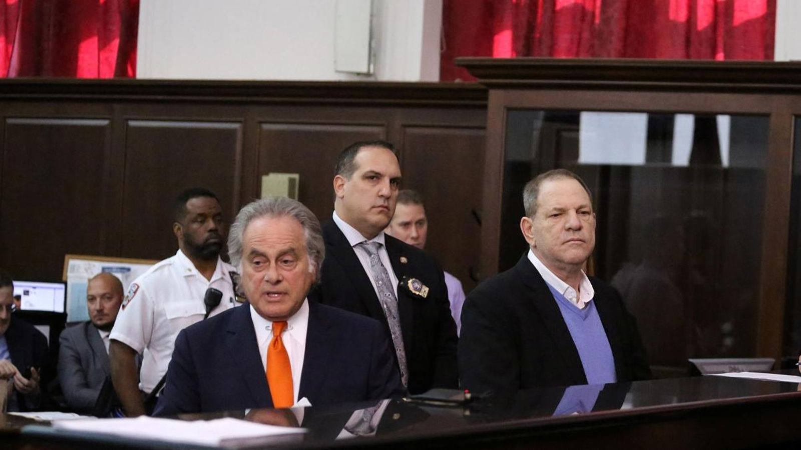 El productor de Harvey Weinstein durant la seua compareixença davant el Tribunal Penal de Manhattan a Nova York
