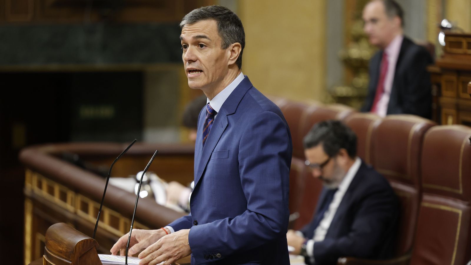 Pedro Sánchez, este dimecres, al Congrés dels Diputats