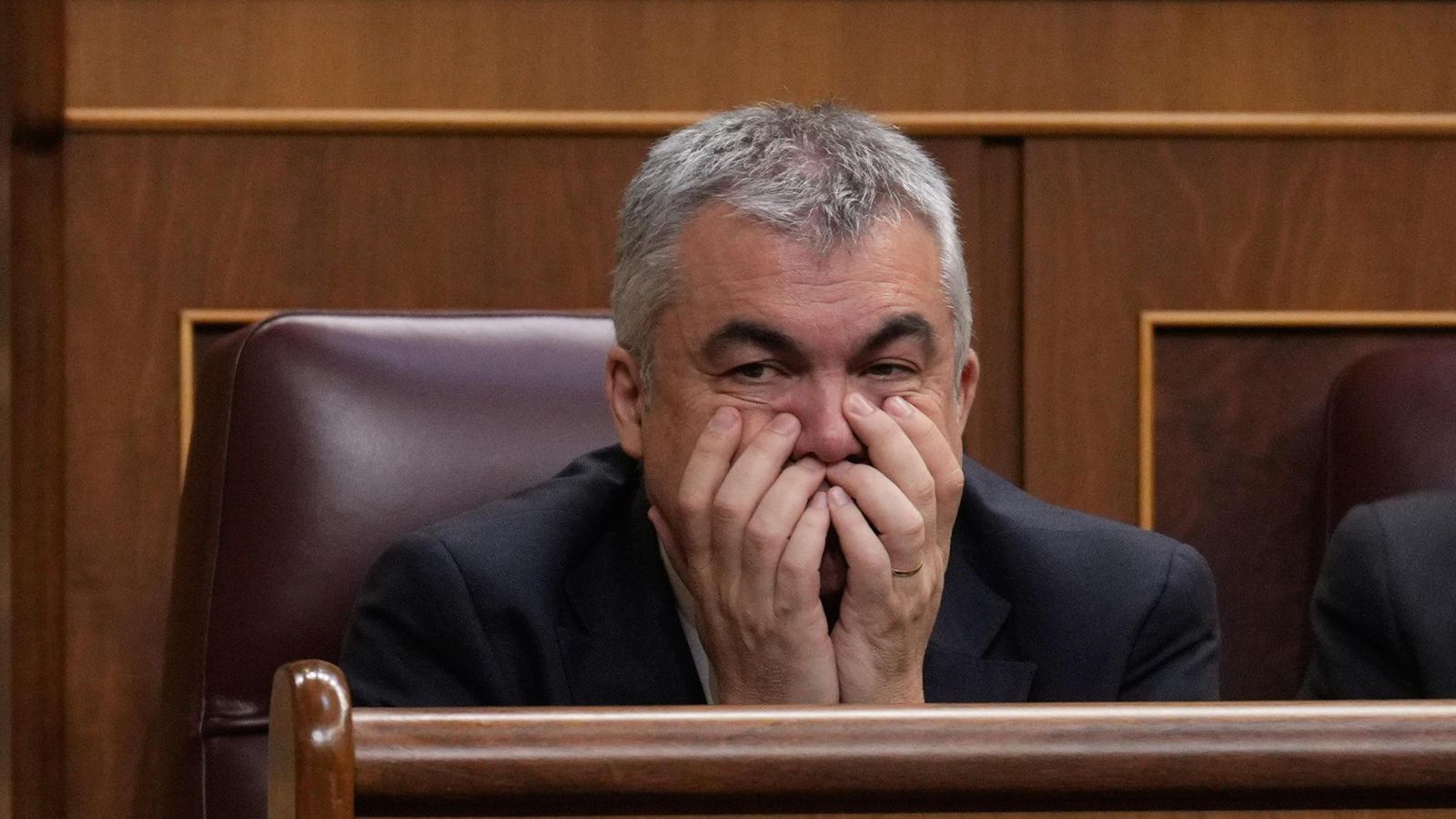 Santos Cerdan en el ple del Congrés celebrat este dijous de matí