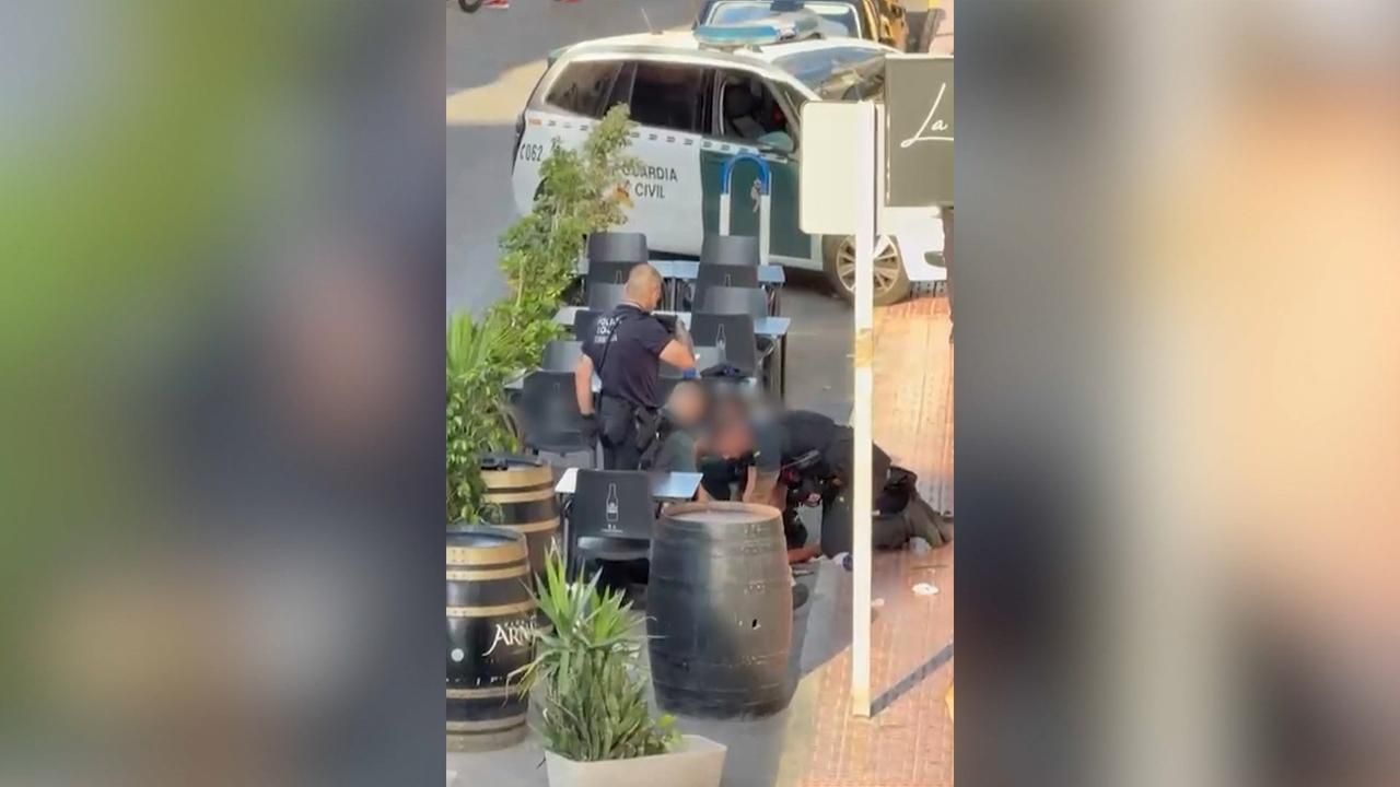 Moment de l'assassinat de l'home a Torrevieja