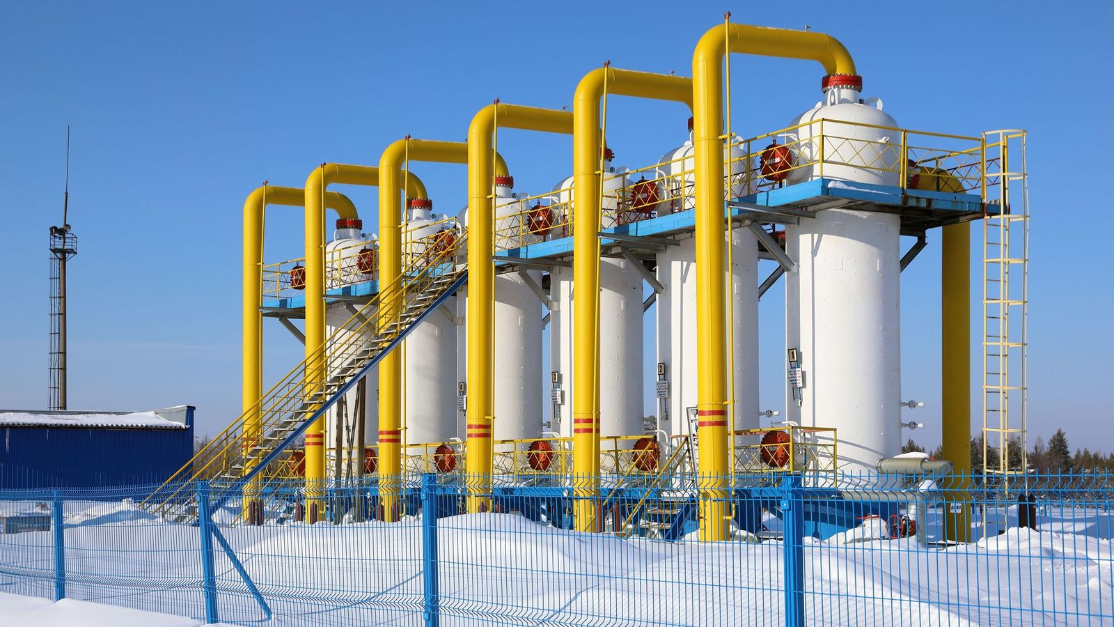 Equip de transport de gas a Sibèria