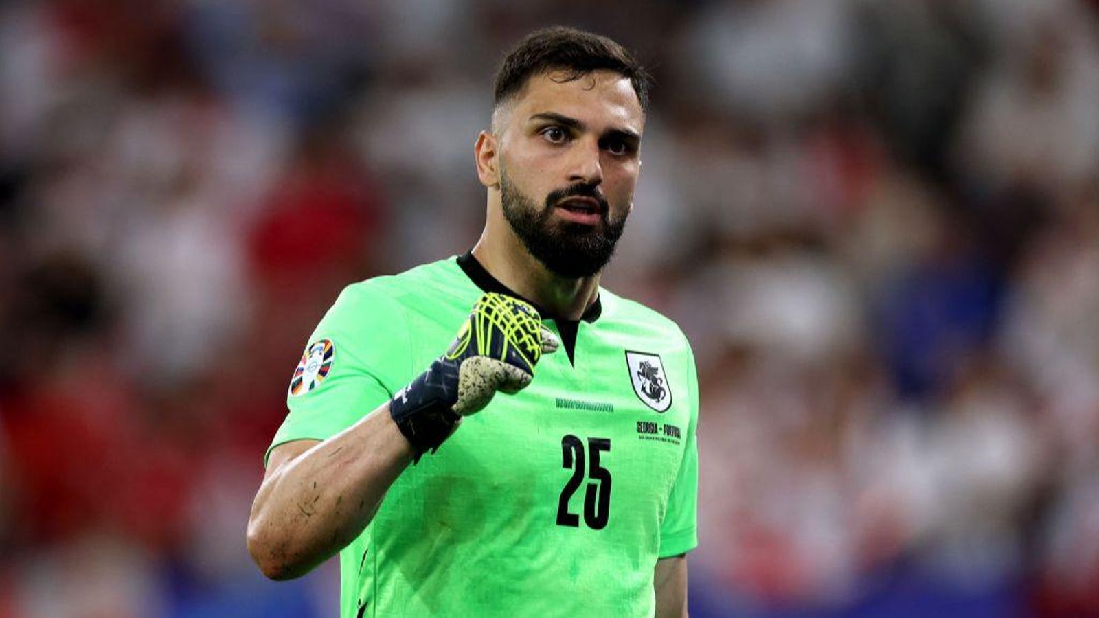 El porter del València, Giorgi Mamardashvili