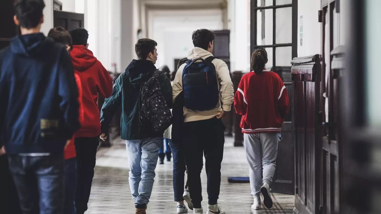 Alumnat en un centre educatiu de secundària, en una imatge d'arxiu Alumnat en un centre educatiu de secundària, en una imatge d'arxiu