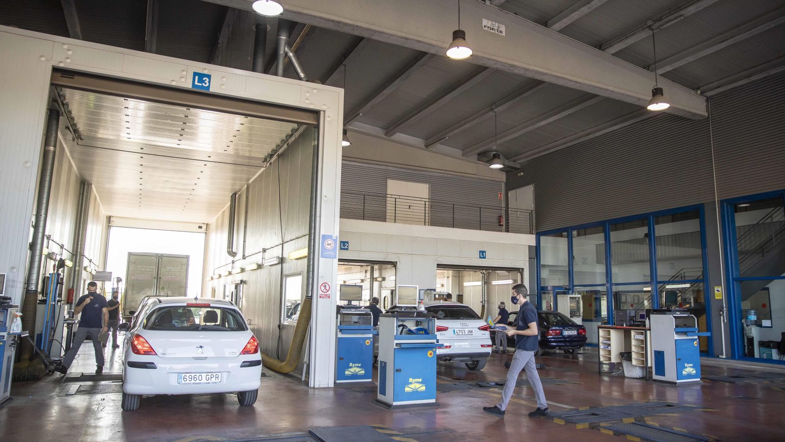 Una estació d'ITV en una imatge d'arxiu