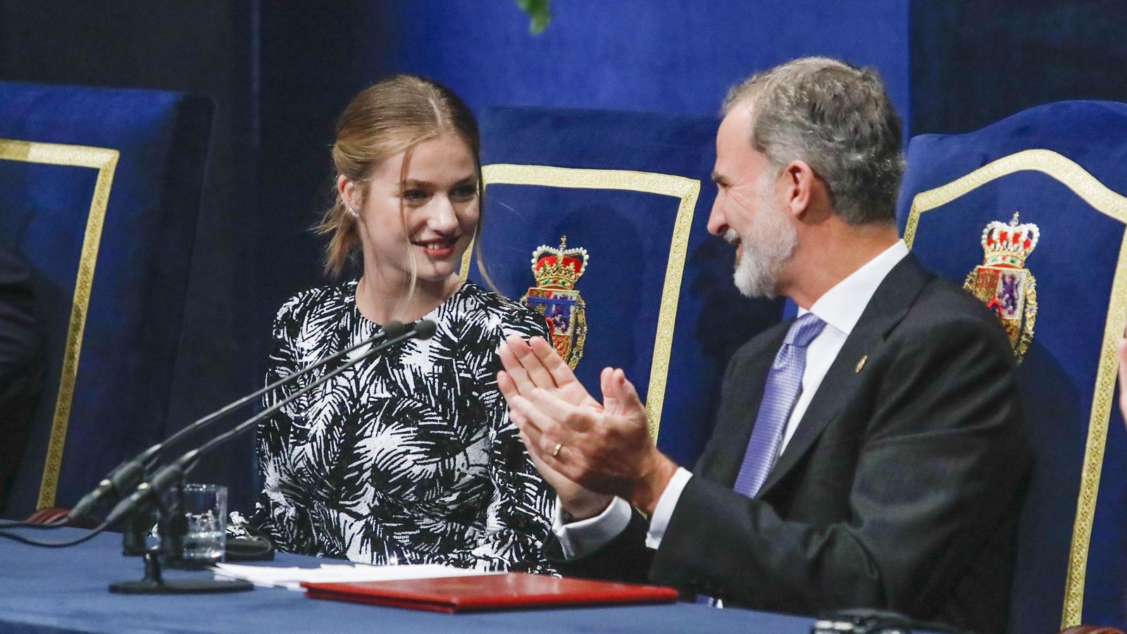 La Princesa d'Astúries, Donya Leonor, i el Rei Felip VI