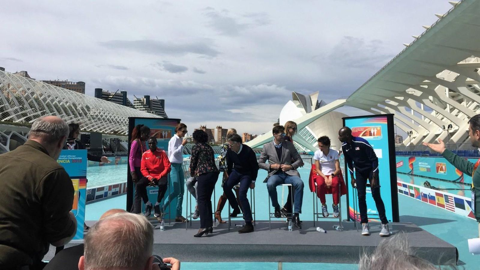 Moment del l'acte de presentació del Campionat del Món de Mitja Marató de València