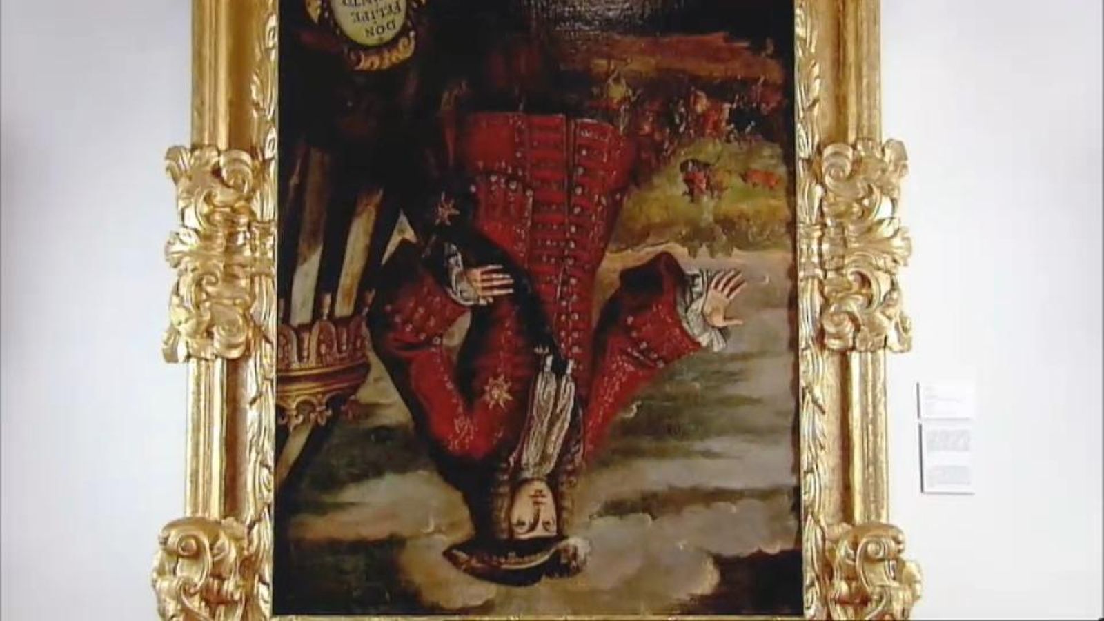 Felip V capgirat al Museu de l'Almodí de Xàtiva