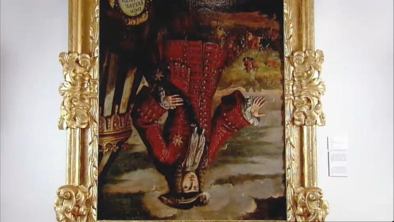 Felip V capgirat al Museu de l'Almodí de Xàtiva