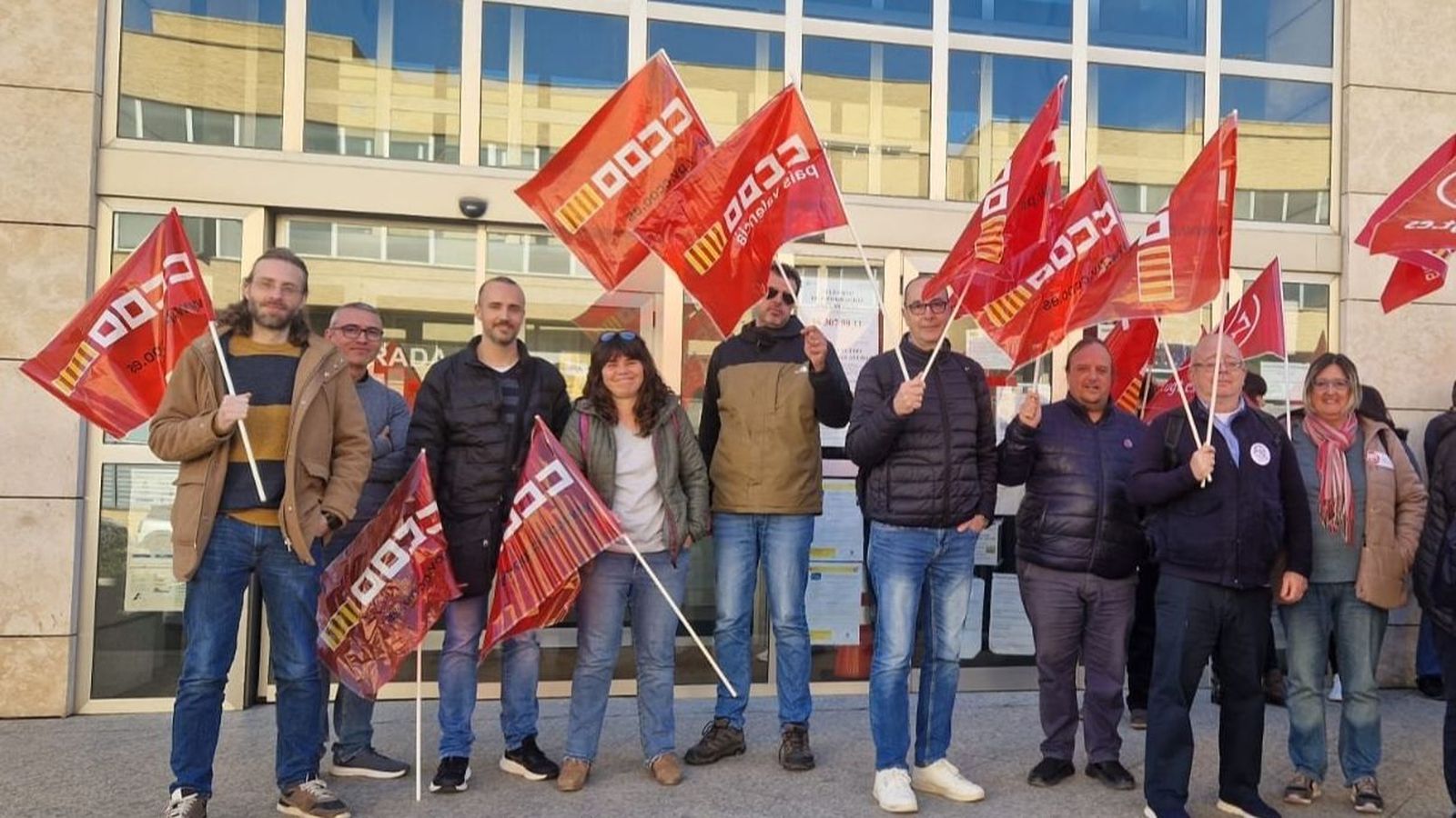 Protesta dels funcionaris d'Estrangeria