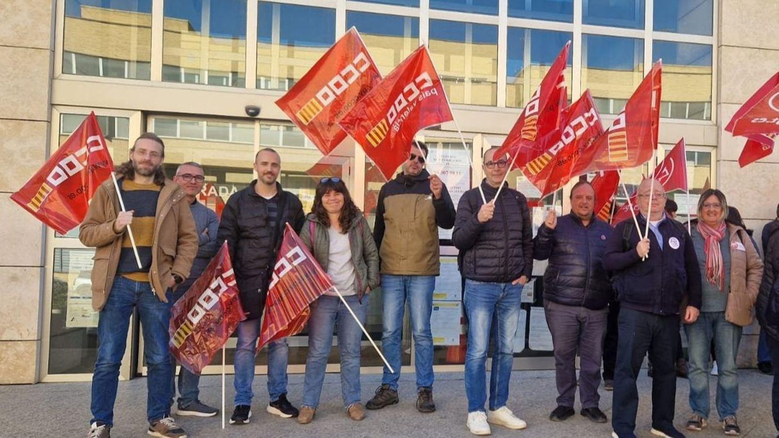 Protesta dels funcionaris d'Estrangeria Protesta dels funcionaris d'Estrangeria