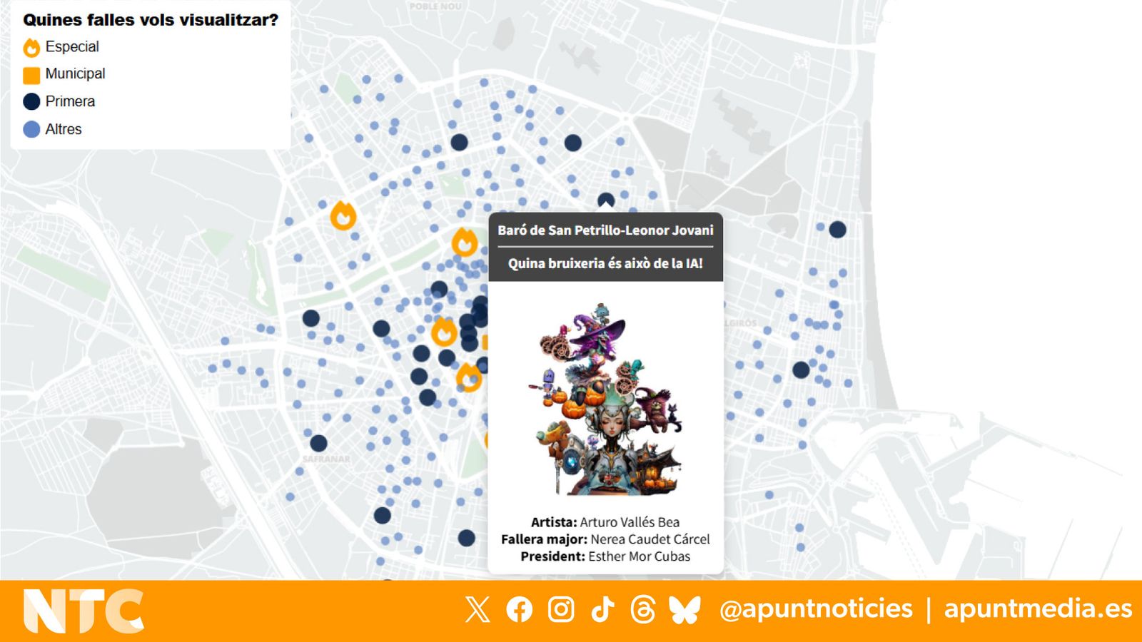 On estan totes les falles de València
