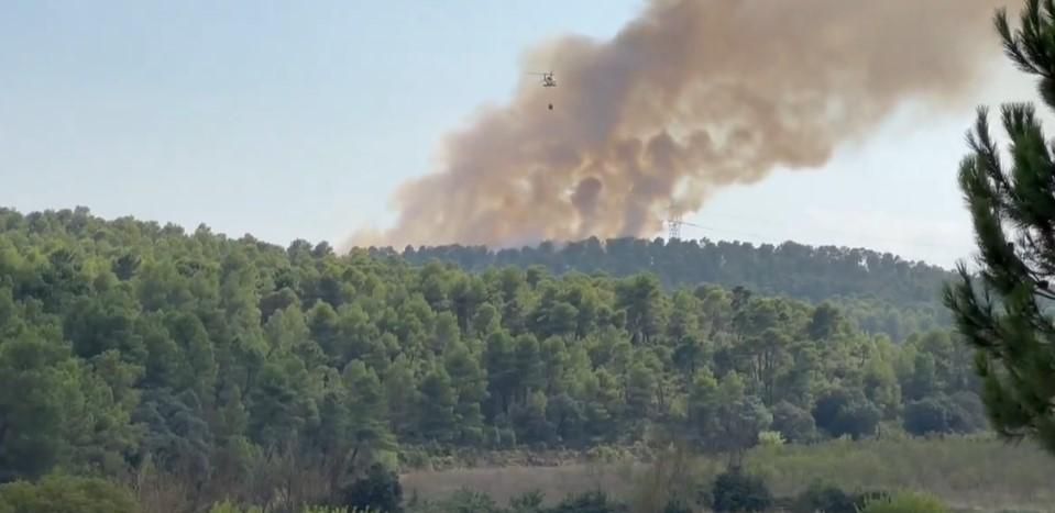 L'incendi d'Enguera dissabte de vesprada L'incendi d'Enguera el dissabte de vesprada