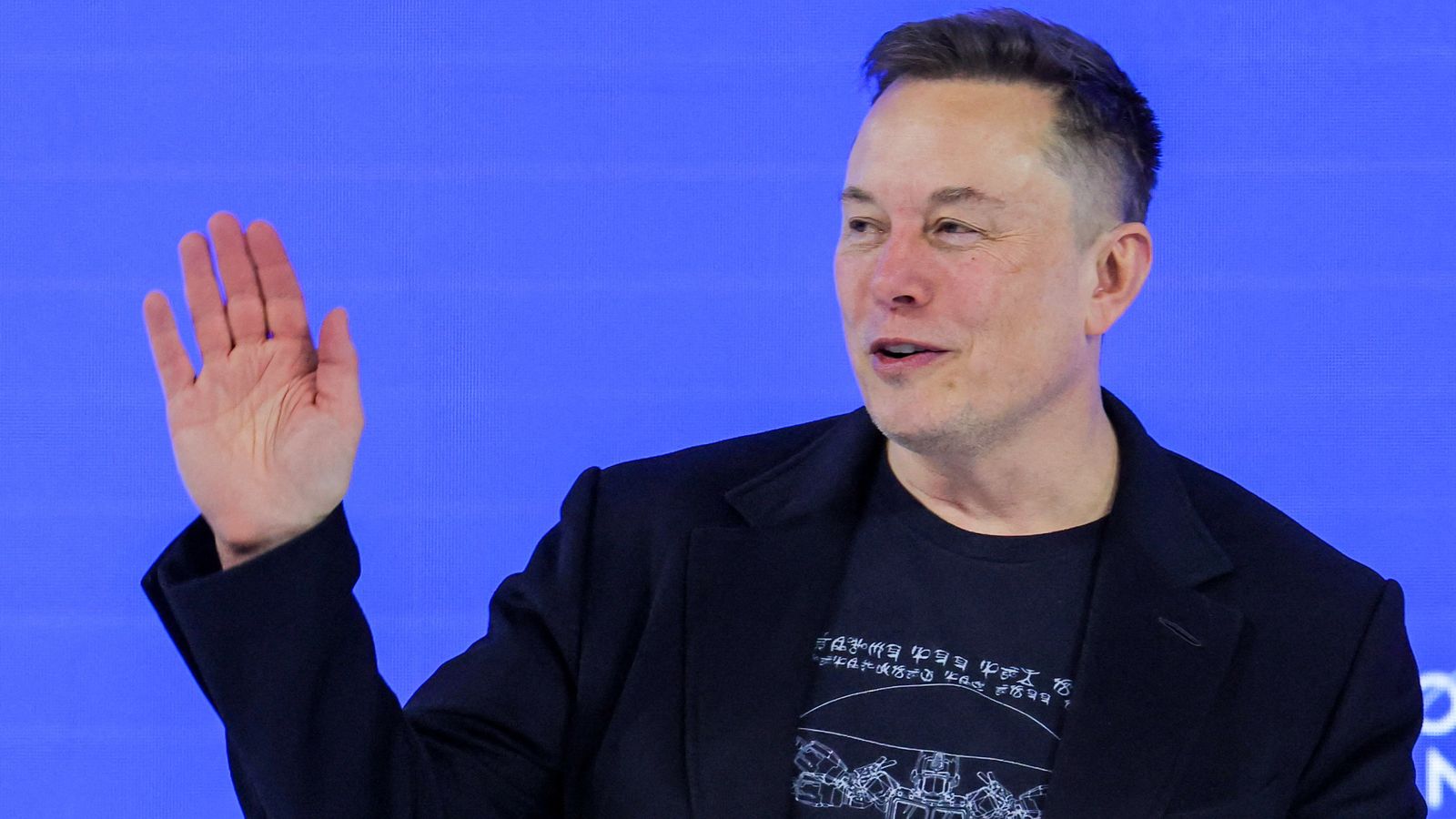 Elon Musk durant la reunió anual del Fòrum Econòmic Mundial, a Davos (Suïssa).